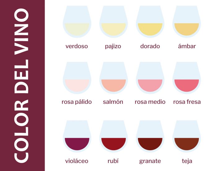 color del vino